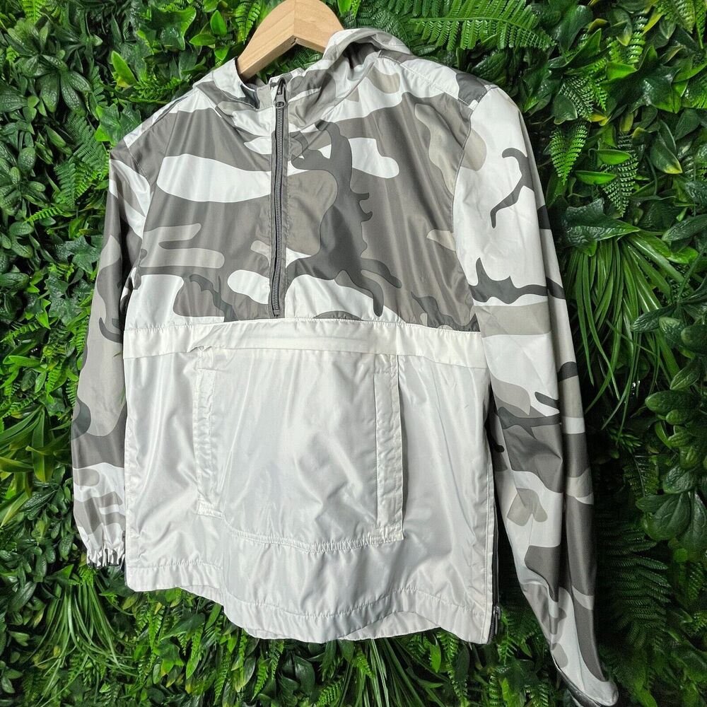 Jordan‎ Craig Jacket Boys 12 Gray Camouflage Hooded Zip Legacy Edition 0241